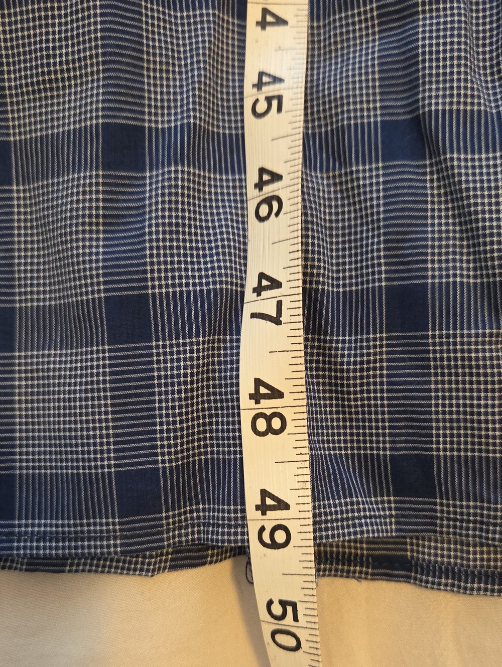 Pendleton Blue Plaid V-Neck Tiered Maxi Dress - Picture 12 of 14